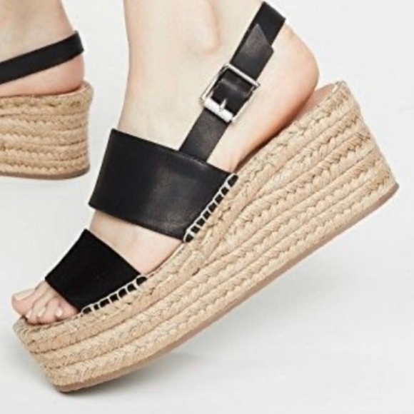 NEW Rag & Bone Edie Wedge in Black EU Size 39 / US Size 9 1153 - Picture 9 of 14